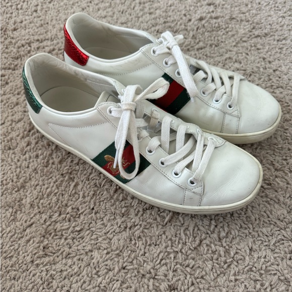 women’s gucci ace sneaker with bee size 9 - Picture 2 of 10